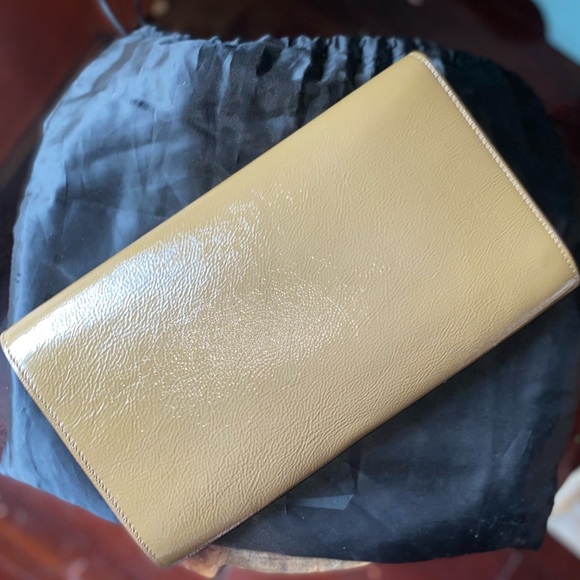 YSL Tan Leather Clutch - Picture 4 of 7